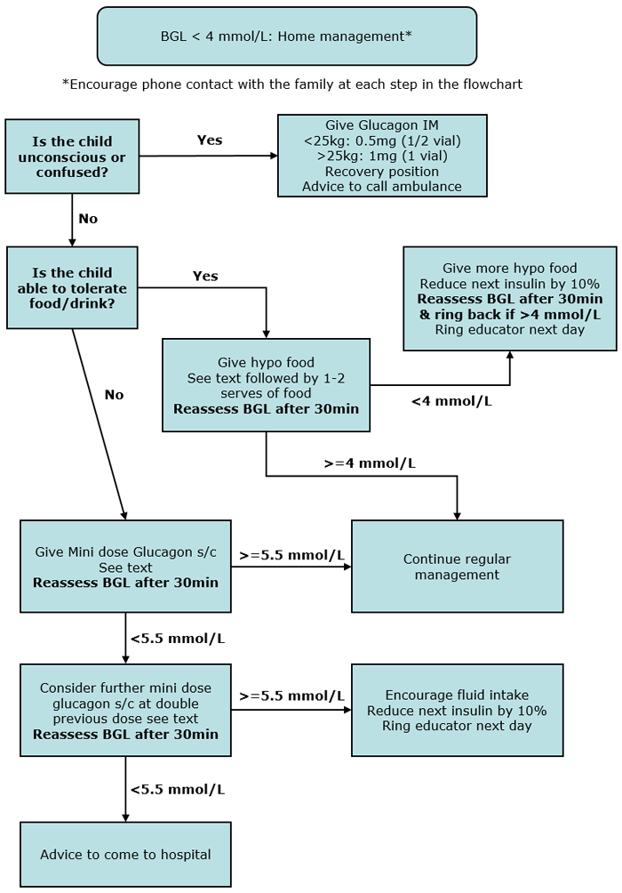 Diabetes Phone Call - Hypoglycemia flowchart - flowchart 09